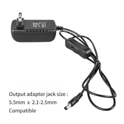 12V Power Supply Adapter with Switch EU/US Plug Charger Converter AC 100-240V To DC 12V LED Lighting Transformer Driver 1A 2A 3A
