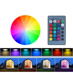 Marpou 1/2/3/4PCS RGB LED Downlight 16colors Dimmable Spotlight 10W/15W IR Remote Led Down Light For Room Decor AC220V LED Panel