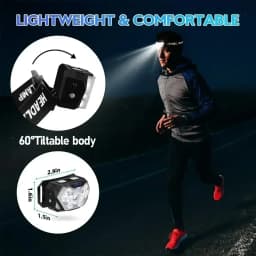 9 Led 2000LM Headlamp USB Rechageable Motion Sensor Headlight Portable Fishing Camping Outdoor Head Lamp Work Flashlight