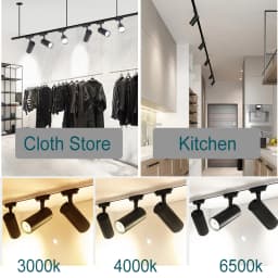 Set Spot Led Track Light 220v Ceiling Spot Light Wall Lamps 12/20/30/40W for Home Kitchen Store Stripe Lighting Spotlight Rail