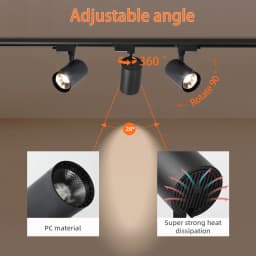Set Spot Led Track Light 220v Ceiling Spot Light Wall Lamps 12/20/30/40W for Home Kitchen Store Stripe Lighting Spotlight Rail