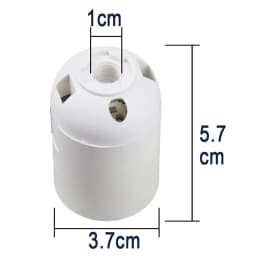 Black White E14 E27 Screw Lamp Holder Table Floor LED Light Head Socket Desktop Light Candle Bulb Base 4A 250V