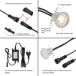 LED Inground Light Garden Decoration Outdoor Lighting IP67 DC12V Yard Floor Stair Deck Pathway Patio Terrace Recessed Lamps