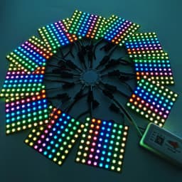 WS2812 WS2811 SK6812 11/12/13 Channels Firework Light Module Individually Addressable 3PIN Round Panel For Home Party Decor