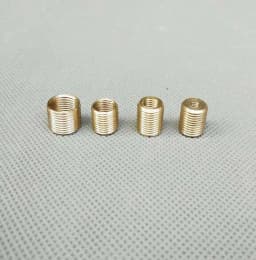Camal 5pcs M4 to M10, M6 to M10, M8 to M10, M10 to M12 Threaded Hollow Tube Adapter Inner Outer Threaded Coupler Conveyer Adapte