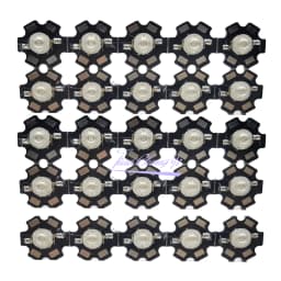 3W UV Purple LED Ultraviolet Bulbs Lamp Chips 365nm 375nm 380nm 385nm 395nm 405nm 410nm 420nm with 20mm PCB Aluminum Substrate