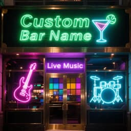 Custom Neon Signs Personalized Name LED DJ Neon Lights Wed Bar Business Logo Solan Party Room Drop Shipping Outdoor Waterproof
