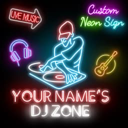 Custom Neon Signs Personalized Name LED DJ Neon Lights Wed Bar Business Logo Solan Party Room Drop Shipping Outdoor Waterproof