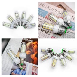 LED Lamp E27 E14 AC 220V 230V 5730SMD LED Lights Corn Led Bulb 24 36 48 56 69 72LEDs Chandelier Candle Lighting Home Decoration