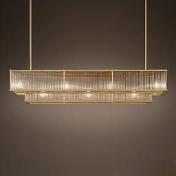 E14 LED Retro American Copper Golden Round Linear Pendant Lights.Pendant Light Suspension Luminaire Lampen For Dinning Room