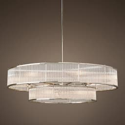 E14 LED Retro American Copper Golden Round Linear Pendant Lights.Pendant Light Suspension Luminaire Lampen For Dinning Room