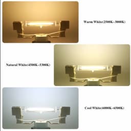 Super Bright Dimmable LED R7S Glass Tube COB Bulb Ceramics 78MM 118MM R7S Corn Lamp 15W 20W 30W 40W Replace Halogen Lampadas