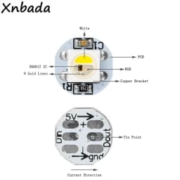 10~500Pcs 4-Pin WS2812B WS2812 LED Chip & Heatsink Board 5050 RGB WS2811 IC SK6812 Built-in RGBW LED Chip DC5V