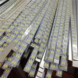 5V 12V 24V LED Bar Light Aluminum Rigid Strip Led Hard Strip 5730 Under Cabinet Light Bar Warm Natural White 4000K 10Pcs 50cm