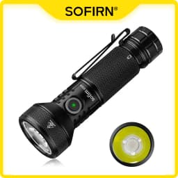 Sofirn IF22A 21700 USB C Rechargeable Powerful LED Flashlight SFT40 2100lm 680M Throw Reverse Charging Torch