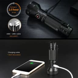 Sofirn IF22A 21700 USB C Rechargeable Powerful LED Flashlight SFT40 2100lm 680M Throw Reverse Charging Torch