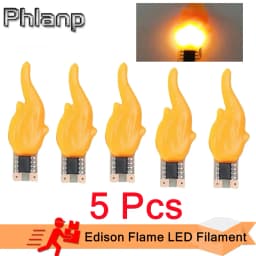 3V Led Cob Flash Candles Edison Flame LED Filament 2200K Diode Birthday Party Decoration Light Bulb Accessories Candle Light DIY