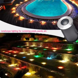 42MM 52MM 62MM 75MM 1W 3W 6W 12V-24V IP68 Swimming Pools Lighting All Stainless Steel LED Underwater Light