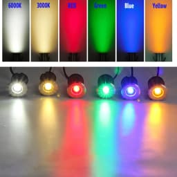 42MM 52MM 62MM 75MM 1W 3W 6W 12V-24V IP68 Swimming Pools Lighting All Stainless Steel LED Underwater Light