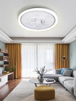 120W LED Ceiling Light Ceiling Fan  Modern Simple Home Bedroom Remote Control Dimmable Fan Light