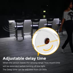10M PIR Motion Sensor COB LED Strip Light 24V Led Light Tape Stairs Bedroom Kitchen Cabinet Backlight Lighting,Only Work in Dark