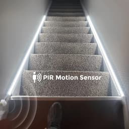 10M PIR Motion Sensor COB LED Strip Light 24V Led Light Tape Stairs Bedroom Kitchen Cabinet Backlight Lighting,Only Work in Dark