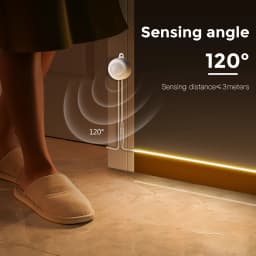 10M PIR Motion Sensor COB LED Strip Light 24V Led Light Tape Stairs Bedroom Kitchen Cabinet Backlight Lighting,Only Work in Dark