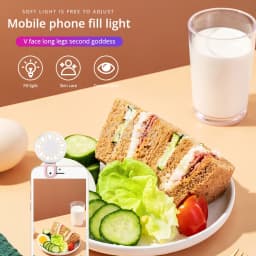 Mini Phone Selfie Ringtone DC 5V Fill Light Warm And Cold SF 02 Three Gear Dimming Video Photo Lenses Depict Beautiful Contours