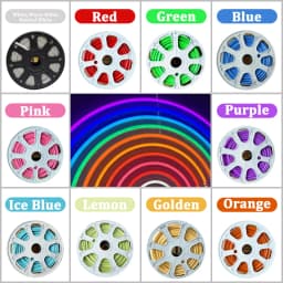 1m-10m DIY Separation Neon Strip 6mm 8mm Flexible Bendable Silicone 2835smd 120Leds S Shape Led Light Tape Word Sign Waterproof
