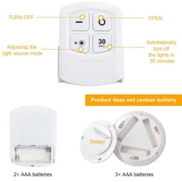 COB Wireless Remote Control Dimmable Night Light Decorative Kitchen Closet Staircase Lighting Mini LED Lights