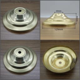 Brass Table Lamp Base Unpolished Desk Light Canopy Base Copper Ceiling Plate Customizable Processing of Copper DIY Accessories