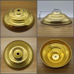 Brass Table Lamp Base Unpolished Desk Light Canopy Base Copper Ceiling Plate Customizable Processing of Copper DIY Accessories