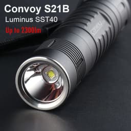 Convoy Flashlight S21B SST40 Led Lanterna Portable Torch Flash Light Tactical 21700 Lantern Fishing Camping Working Latarka