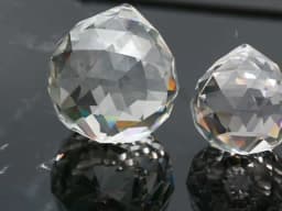 15mm-40mm Clear/AB Crystal Faceted Balls K9 Chandelier Parts Prism Sun Catcher Hanging Drop Pendant Home Wedding Party Decor