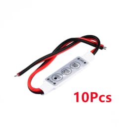 10/5Pcs Mini 12V LED Light Dimming 3 Keys Controller Dimmer Driver and Switch 3528 5050 5630 Newest Control Led Strip Light