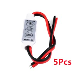 10/5Pcs Mini 12V LED Light Dimming 3 Keys Controller Dimmer Driver and Switch 3528 5050 5630 Newest Control Led Strip Light