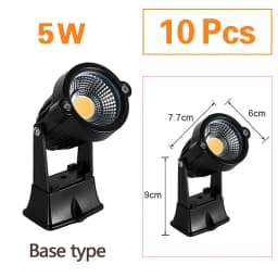 10Pcs LED Garden Lawn Lamp Waterprof AC220V 110V 7W 5W DC12-24V Outdoor LED Spike Light Path Landscape IP65 Spot Bulbs