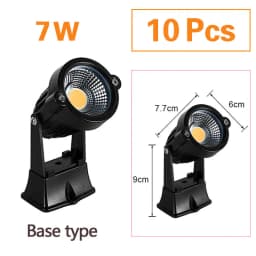 10Pcs LED Garden Lawn Lamp Waterprof AC220V 110V 7W 5W DC12-24V Outdoor LED Spike Light Path Landscape IP65 Spot Bulbs