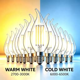 10pcs E14 LED Bulb AC220/240V 4W 6W Filament Candle Light C35 Edison Glass Bulb Retro Antique Vintage Style Cold White Warm