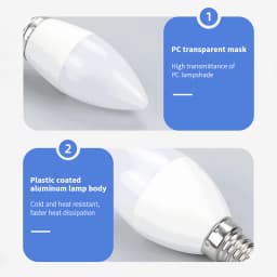 6Pcs led Light bulb 220V E14 E27 LED Lamp Indoor 3000K 4000K 6000K Light Lamp 3W 6W 9W 12W LED Candle Bulb Home Decor Chandelier