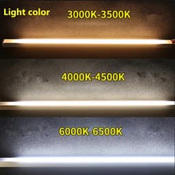 1-30 PCS LED Rigid Strip DC12V 50CM 20 inch SMD5730 36LEDs U/V-Shaped Flat LED Aluminum Channel Rigid Strip for Indoor Lighting