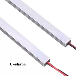 1-30 PCS LED Rigid Strip DC12V 50CM 20 inch SMD5730 36LEDs U/V-Shaped Flat LED Aluminum Channel Rigid Strip for Indoor Lighting