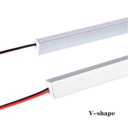 1-30 PCS LED Rigid Strip DC12V 50CM 20 inch SMD5730 36LEDs U/V-Shaped Flat LED Aluminum Channel Rigid Strip for Indoor Lighting