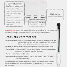 WS2811 2835SMD 24V DC Running Water LED Strip Flowing Light Wireless Controller Flexible Lamp Ribbon 120Leds/M IP30 10M 15M Kit