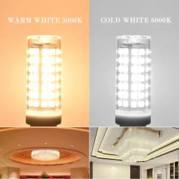 10pcs Super Bright G9 LED Corn Bulb 110V 220V 6W 690lm Ceramics No Filcker LED Light For Home Crystal Chandeliers Lamp Lighting