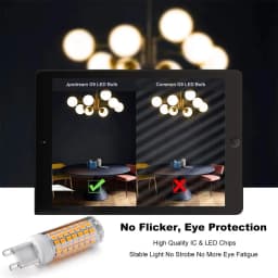 10pcs Super Bright G9 LED Corn Bulb 110V 220V 6W 690lm Ceramics No Filcker LED Light For Home Crystal Chandeliers Lamp Lighting