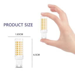 10pcs Super Bright G9 LED Corn Bulb 110V 220V 6W 690lm Ceramics No Filcker LED Light For Home Crystal Chandeliers Lamp Lighting