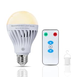 Smart E27 Emergency LED Bulb with IR Remote Control Wireless Home Outdoor Tent Camping Light Battery Charging Feature