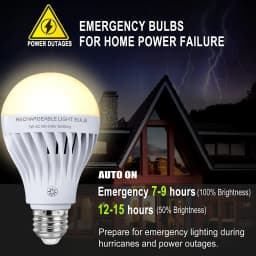 Smart E27 Emergency LED Bulb with IR Remote Control Wireless Home Outdoor Tent Camping Light Battery Charging Feature