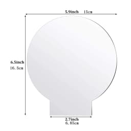 4 Pcs Different Clear Acrylic Sheet Round Square Heart Pentagon Panel Thick 3.8 mm Acrylic Board Cast Acrylic for DIY Display